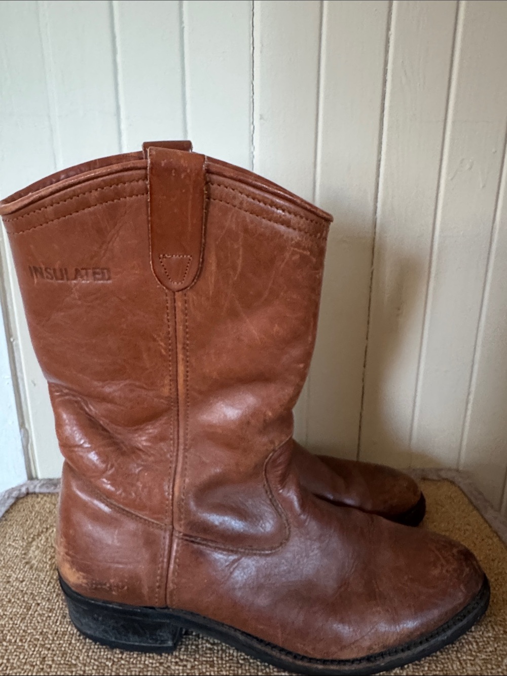 3M Thinsulate Brown Cowboy Western Boots